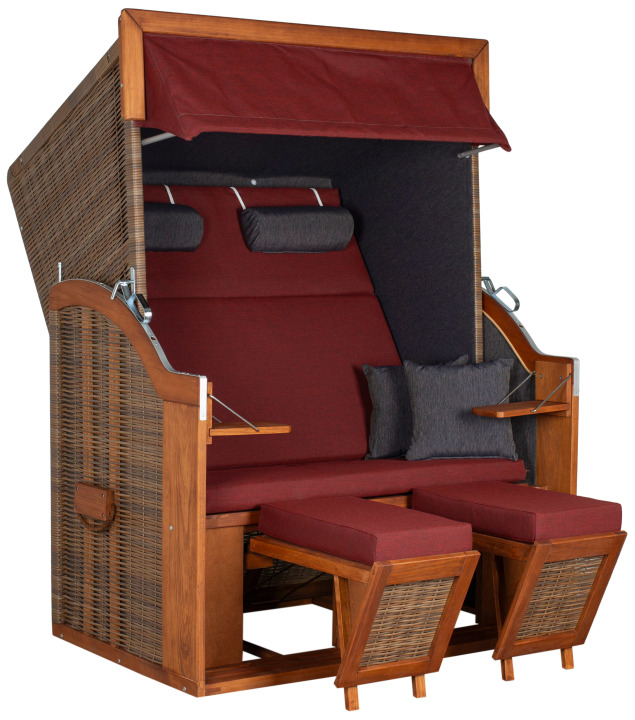 Strandkorb Tinnum Pinie PE griseum Dessin 575